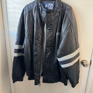 Vintage 1990’s Men's Starter Dallas Cowboy 100% Leather Jacket